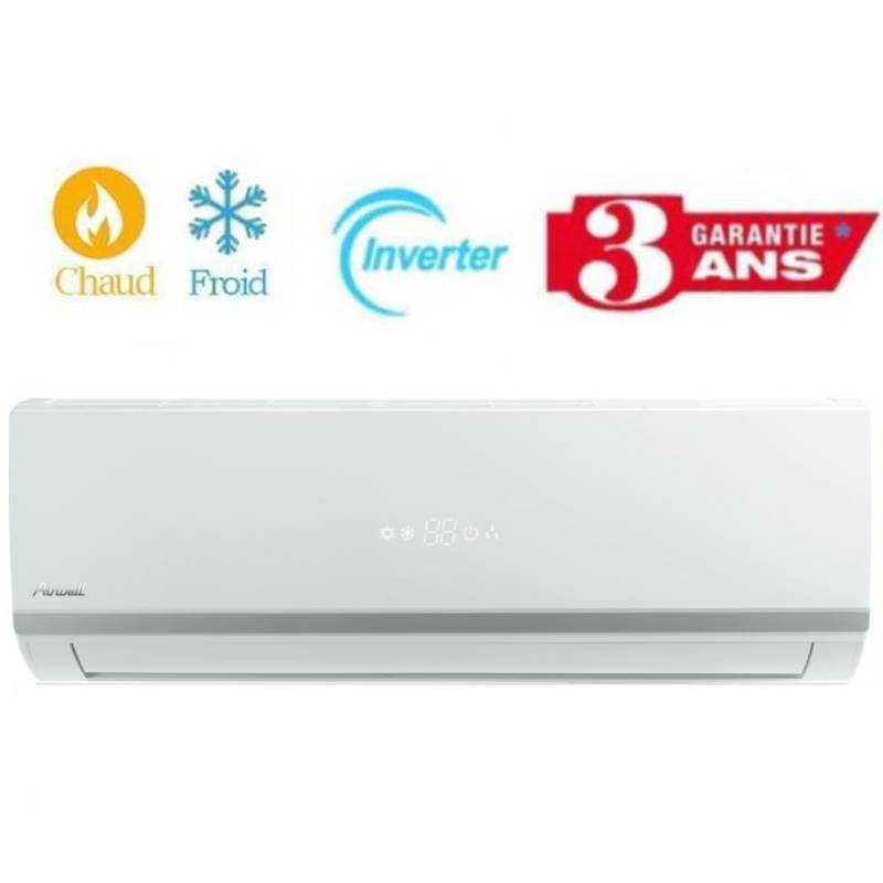 Climatiseur Airwell Aura 9000 BTU Inverter Chaud Froid