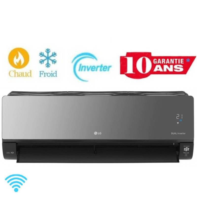 Climatiseur LG ARTCOOL Mirror UV Nano Dual Inverter 12000 BTU Chaud/Froid - LG