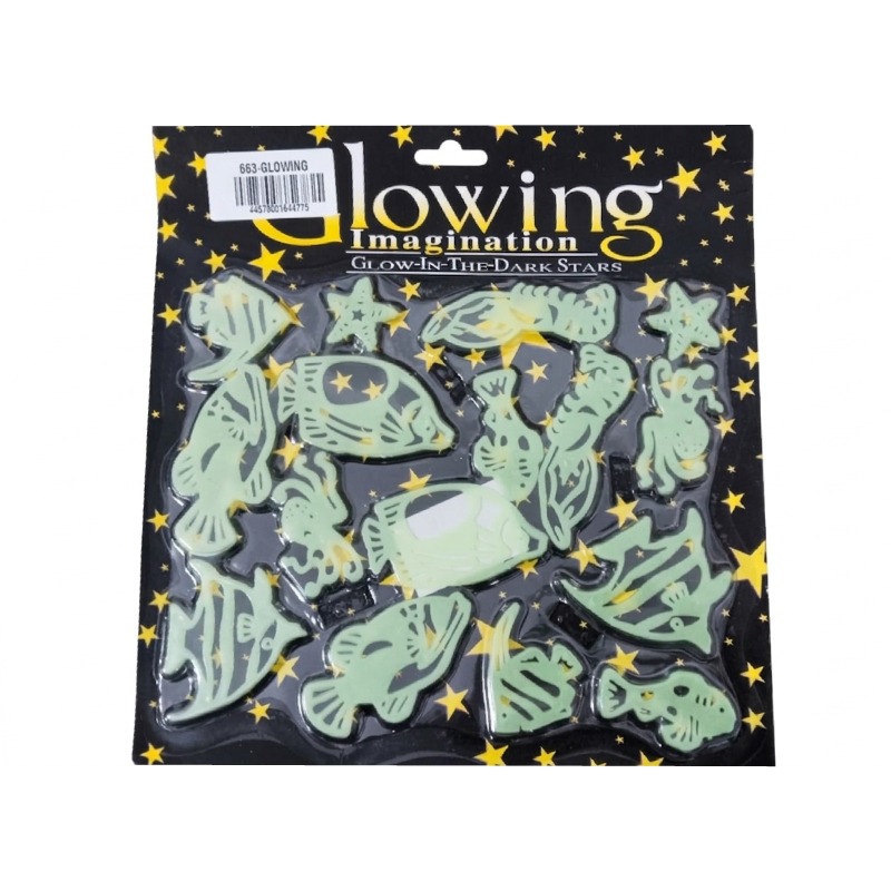 CLOWING IMAGINATION FISH GLOWING IN THE DEARK STARS