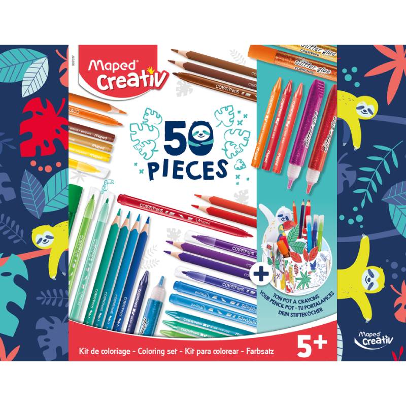 Coffret de coloriage MAPED 50 pièces + 1 Activity Creative - 907037