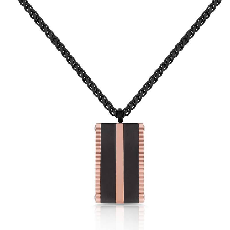 Collier Femme POLO SANTA BARBARA - Noir & Rose Gold