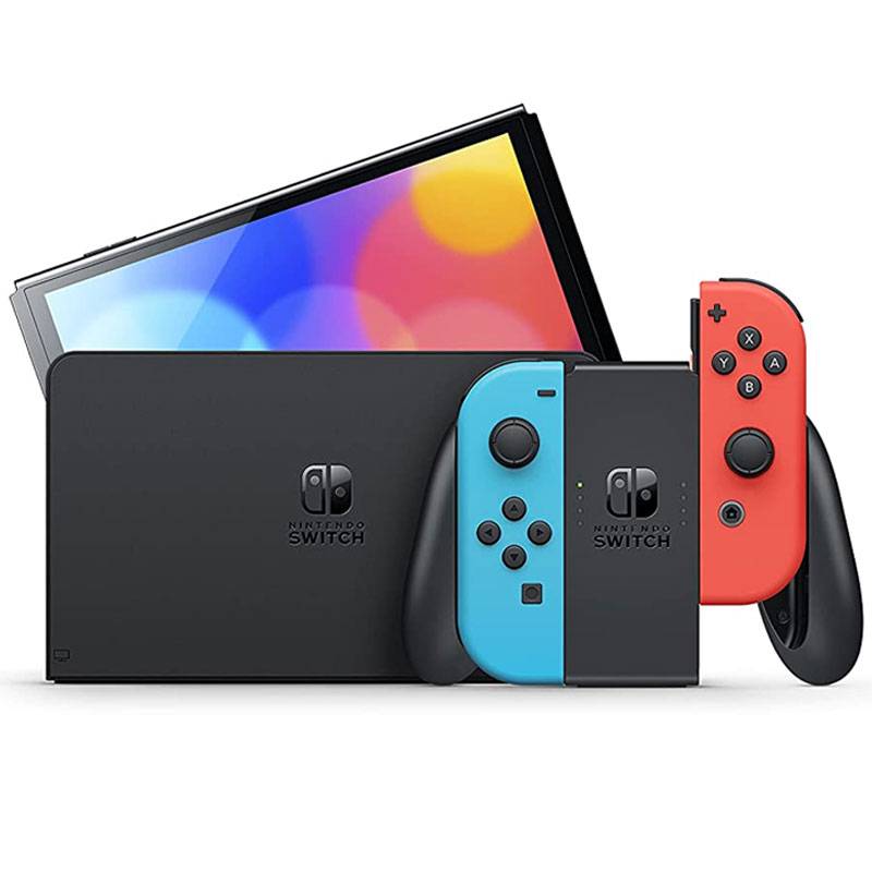 Console de Jeux NINTENDO Switch OLED Bleu/Rouge + Mario Kart 8 Deluxe