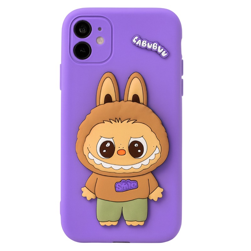 Coque Silicone Labubu Pour Iphone 11 - Violet