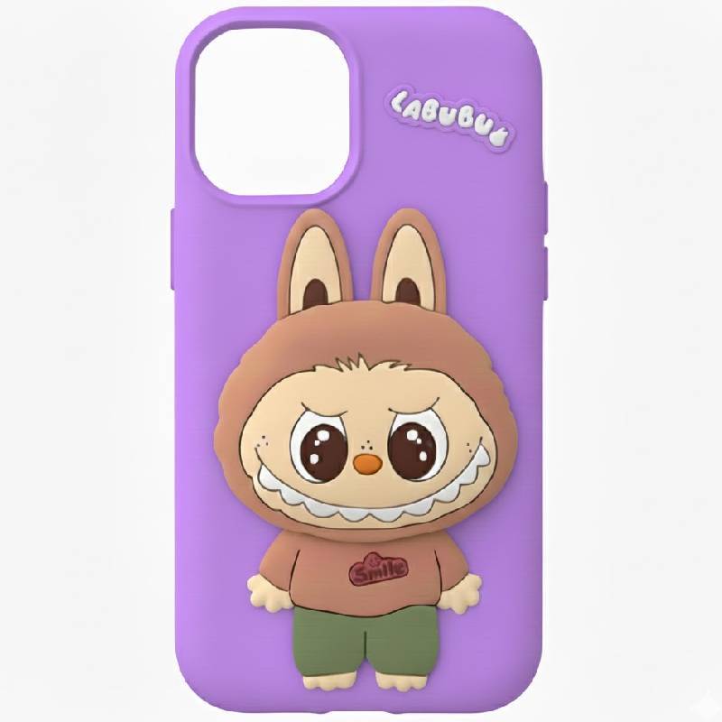 Coque Silicone Labubu Pour Iphone 16 Pro Max - Lilas