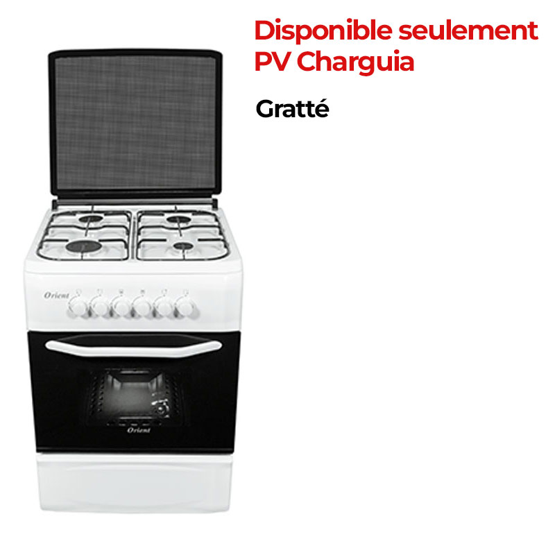 Cuisinière ORIENT OC-60-60EB-P 4 Feux 60cm - Blanc - ORIENT
