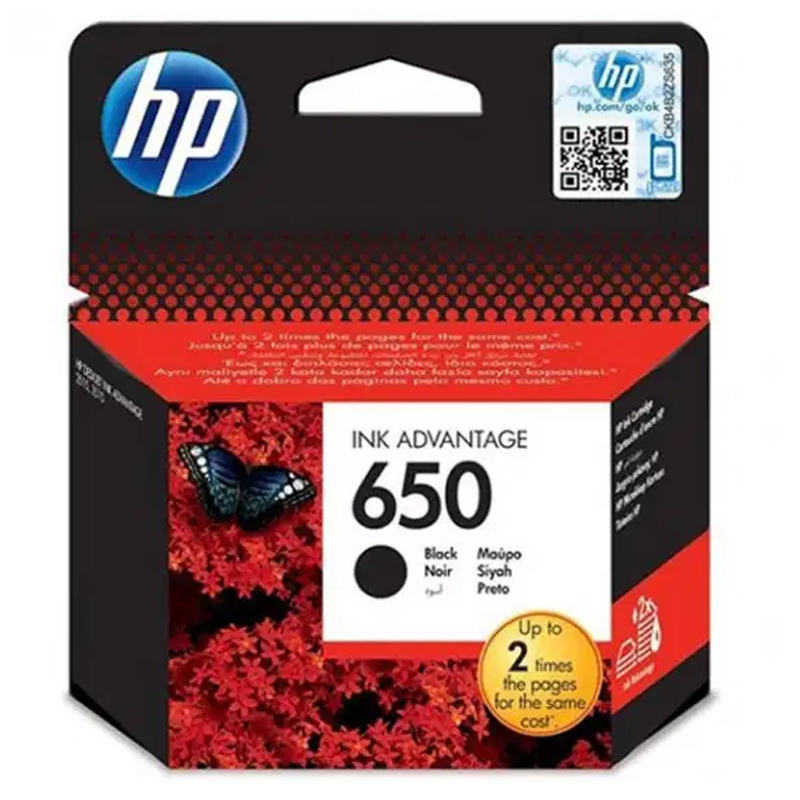 HP 650 cartouche d'encre Noir Advantage authentique - HP