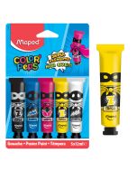 5 Tubes De Peinture Gouache MAPED Color’Peps - Couleurs Assortis