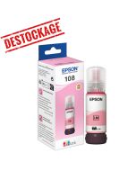 Bouteille D'encre Original EPSON ECOTANK 108 - Magenta Light(C13T09C64A)