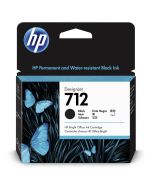 Cartouche d'encre HP d'origine 712 Pour Traceur T230 80ml - Noir