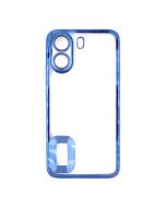 Coque Transparent Pour Smartphone XIAOMI Redmi 13C Avec Contour Bleu