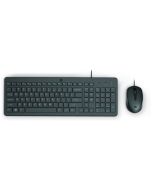 Ensemble Clavier + Souris Filaire HP 150 AZERTY Français - Noir