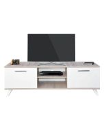 Meuble TV SOTUFAB JOY - Chène Brut / Blanc
