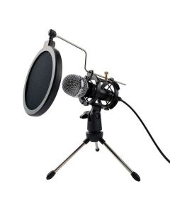 Microphone Gamer VARR Scenic Jack 3.5mm Avec Accessoires - Noir