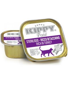 Barquette KIPPY Pate Dinde Pour Chat Stérilisée 100gr