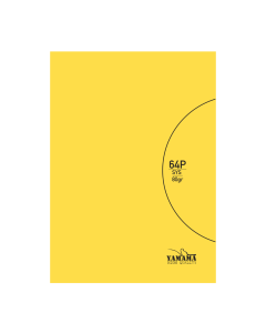 Cahier Piqué YAMAMA 64 Pages Uni SYS BMV 17 x 22 80G - Jaune