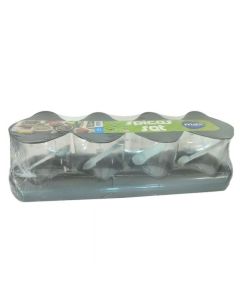 Lot De 4 Boîtes A Epices MAX PLAST Avec Support 300g - Gris