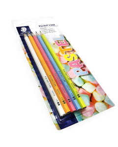 Pack de 5 Crayons à Papier STAEDTLER HB Pastel BK5 - Assortis