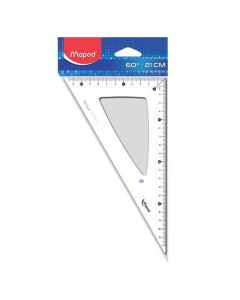 Équerre graduée MAPED 21cm 60° 146122 Plastique - Transparent