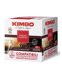 16 Capsules Kimbo Napoli pour Dolce Gusto – Intensité 10/13