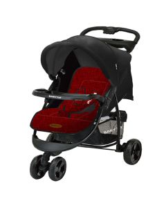 besrey Poussette Canne Compacte de Voyage Pour Avion, Inclinable,  Multiposition,Légère, Pliante, avec Ceinture à 5 Points, pour Bébé de la  Naissance à 36 mois, max 15 kg (Rouge)