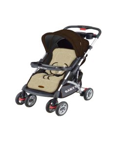 Poussette Réversible BABY 1ST - Marron