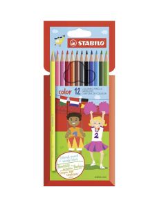 Pack de 12 Crayons Couleurs STABILO Avec Couleurs Néon