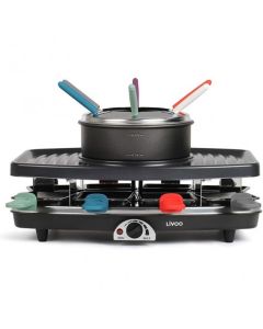 Appareil A Raclette Multifonction LIVOO DOC233 1100W - Noir