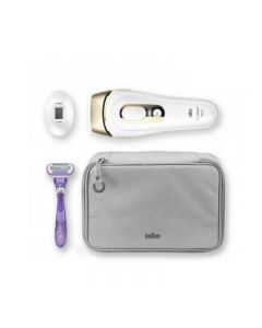 Épilateur BRAUN Pro 5 à Lumière Pulsée Intense IPL - Blanc & Doré