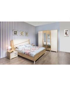 Chambre Adulte AMBIANCE 200x160cm 4 Portes - Denver / Beige  - Tunisie