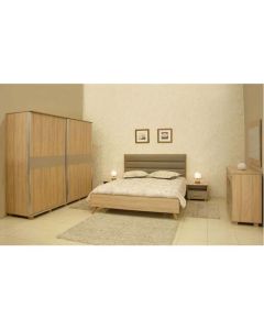 Chambre Adulte GALA 1900x160cm 2 Portes - Gris - Tunisie