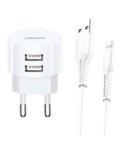 Chargeur USAMS T20 Lightning - Blanc