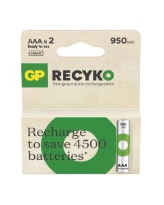 2 x Piles Rechargeable GP 1.2V AAA 950mAh