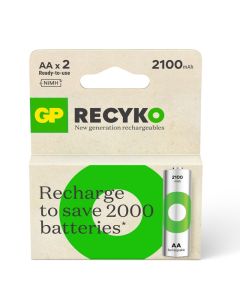 2 x Piles Rechargeables GP 1.2V 2100mAh