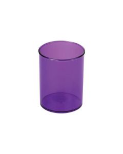 Pot à Stylo Ronde Polystyrène FAIBO 205-58 - Violet Transparent