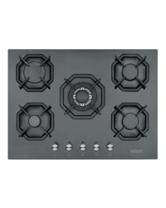 Plaque de Cuisson ELLETI 22385S 5 Feux 70 cm - Noir