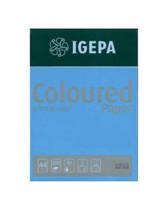 Papier Couleur IGEPA A4 80GR 21x29 - Bleu