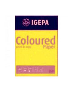 Papier Couleur IGEPA A4 80GR 21x29 - Jaune