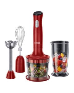 Mixeur Plongeant 3en1 RUSSEL HOBBS 24700-56 500W - Rouge