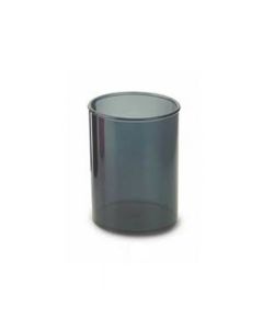 Pot à Stylo Rond Polystyrène FAIBO 205-59 - Noir Transparent
