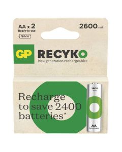  2 x Pile Rechargeable GP 1.2V 2600mAh