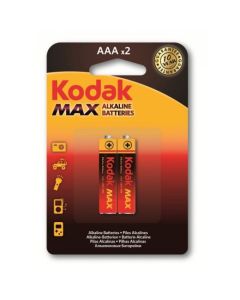 2x Piles KODAK Max Alkaline AAA B2 LR03