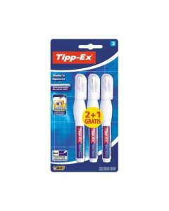 3 Stylos Correcteur TIPP-EX Blister Shake n Squeeze