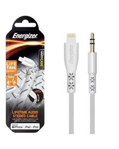 Câble Audio ENERGIZER Pour iPhone 1.5 m - Blanc