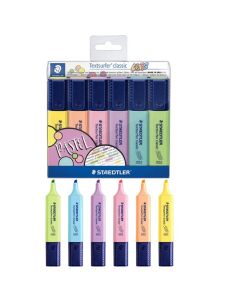 Pochette de 6 Surligneurs STAEDTLER Textsurfer Classic Pastel 
