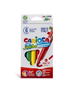 Pack de 6 Feutres De Coloriage CARIOCA Jumbo (40568)