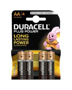 4 Piles DURACELL Plus Power AA