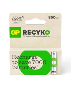 4 x Piles Rechargeables GP 1.2V AAA 850mAh