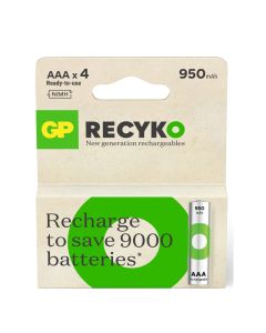 4 x Piles Rechargeables GP 1.2V AAA 950mAh