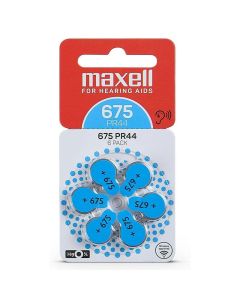6x Piles MAXELL Auditifs 675 AID