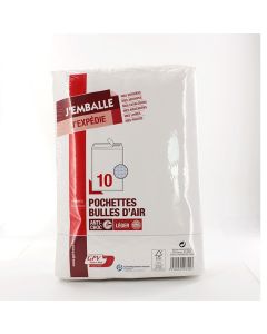 Paquet De 10 Pochettes Bulles D'Air GPV 170 x 225 mm - Blanc